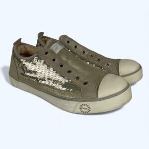 UGG Laela Sparkles Shoe Sneakers Gold women's size 7.5